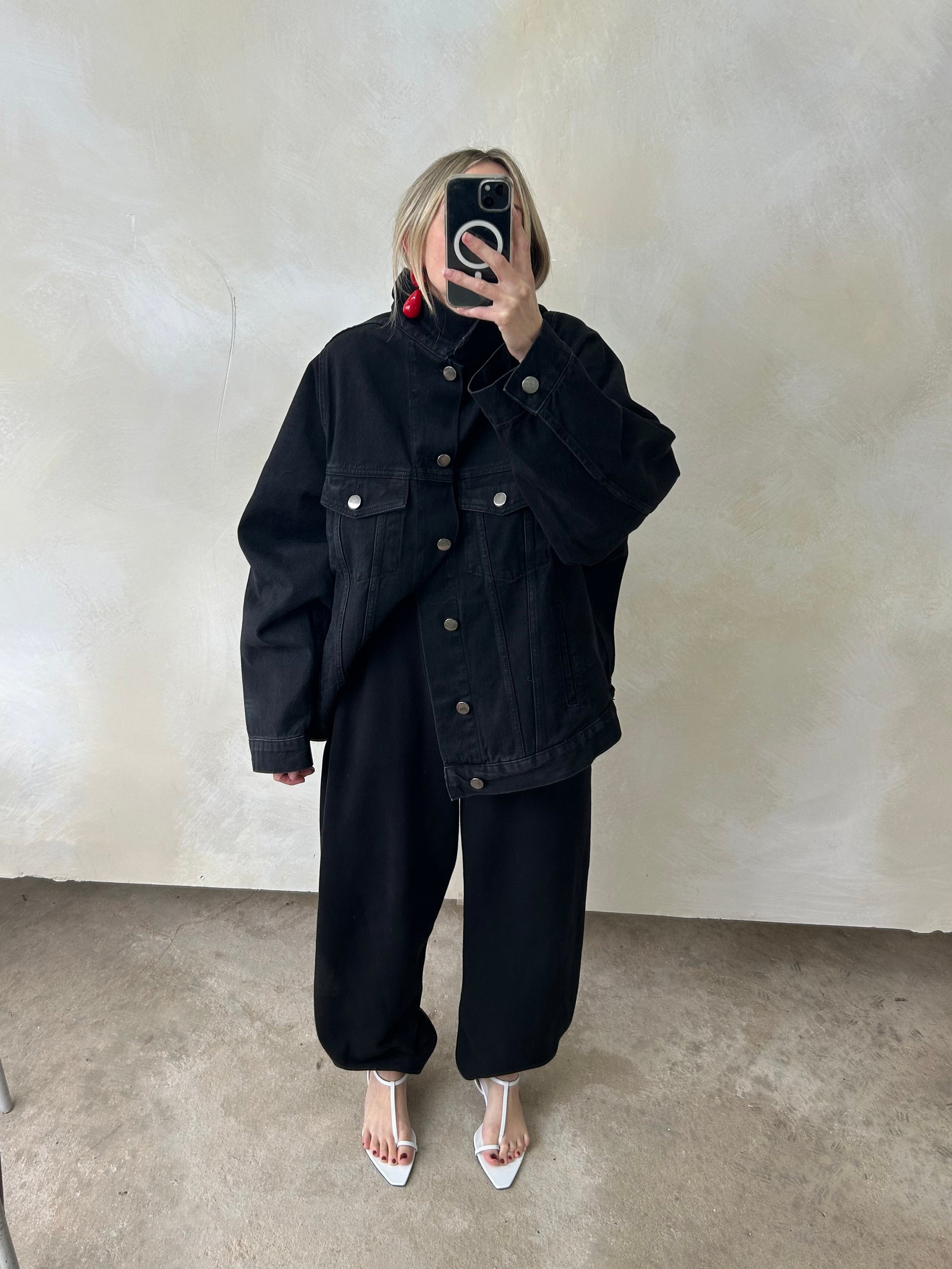 Raey Black Denim Jacket | XXS/S & S/M – Curate & Rotate