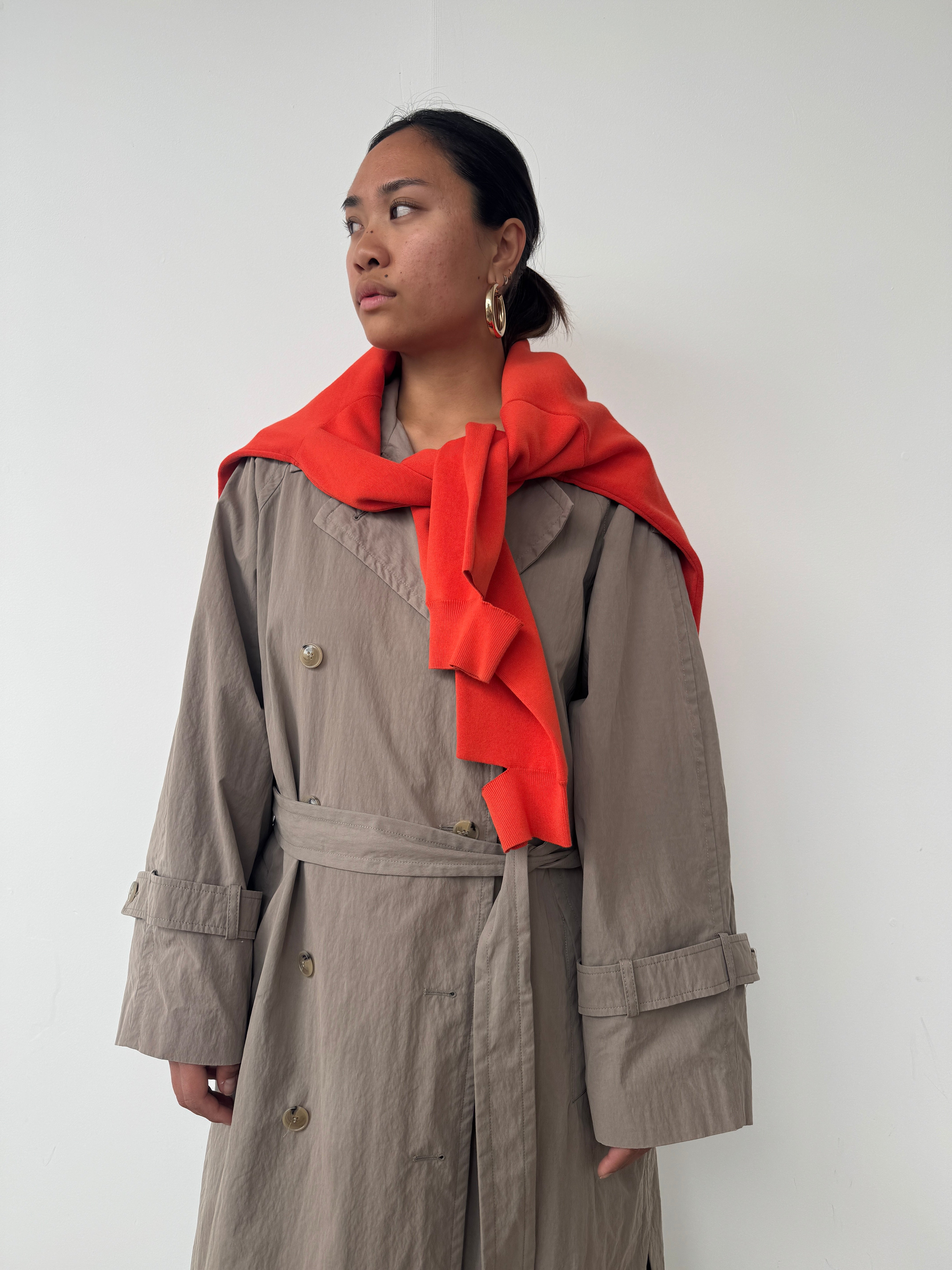 Toteme Brown Techno Trench Coat | UK8 – Curate & Rotate