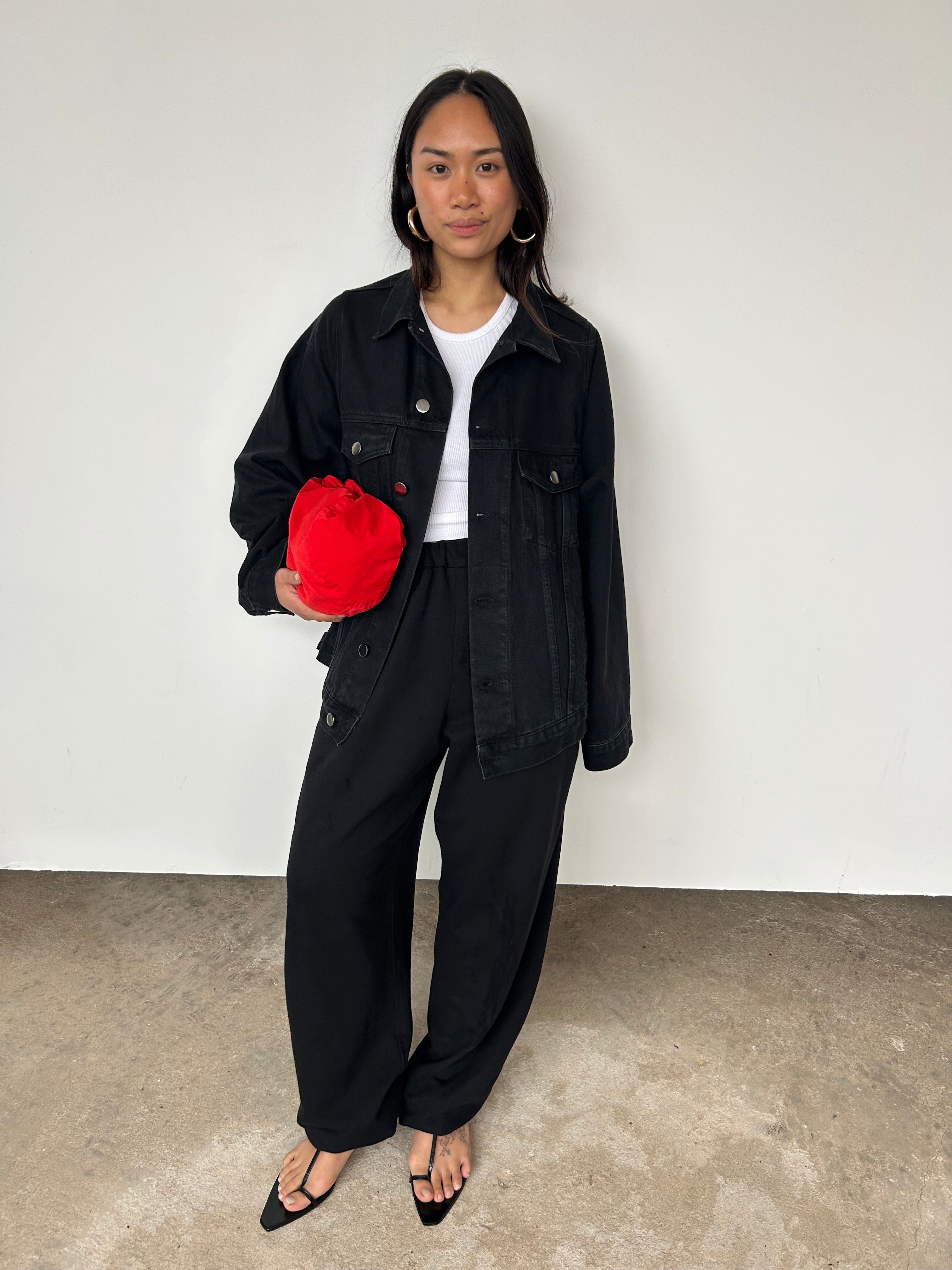 Raey Black Denim Jacket | XXS/S & S/M – Curate & Rotate
