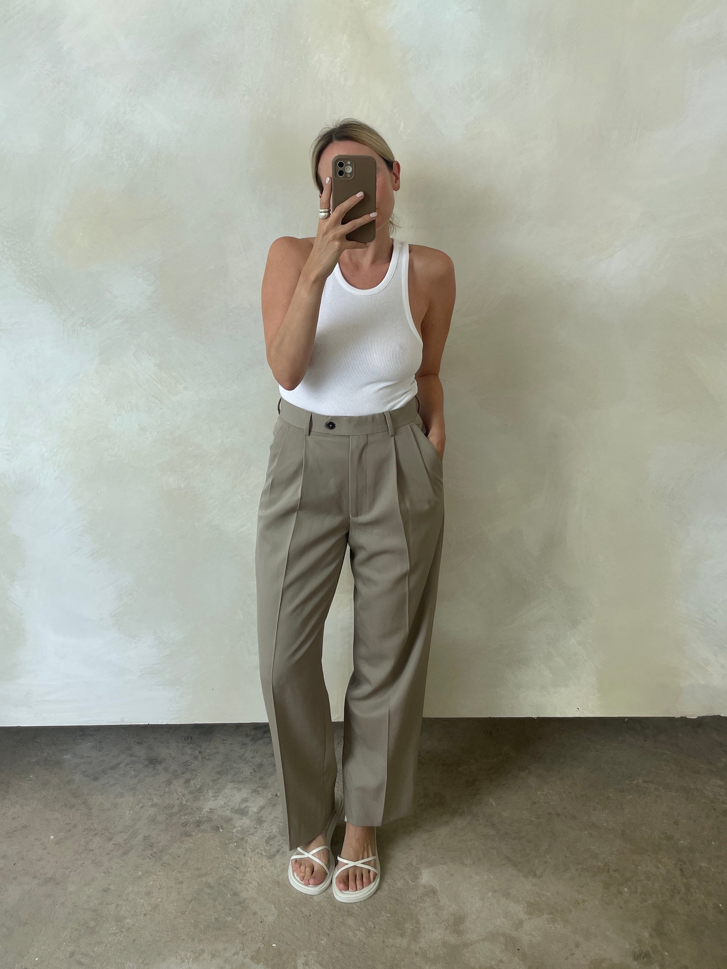 VINTAGE WOOL BLEND TROUSERS | UK8 – Curate & Rotate