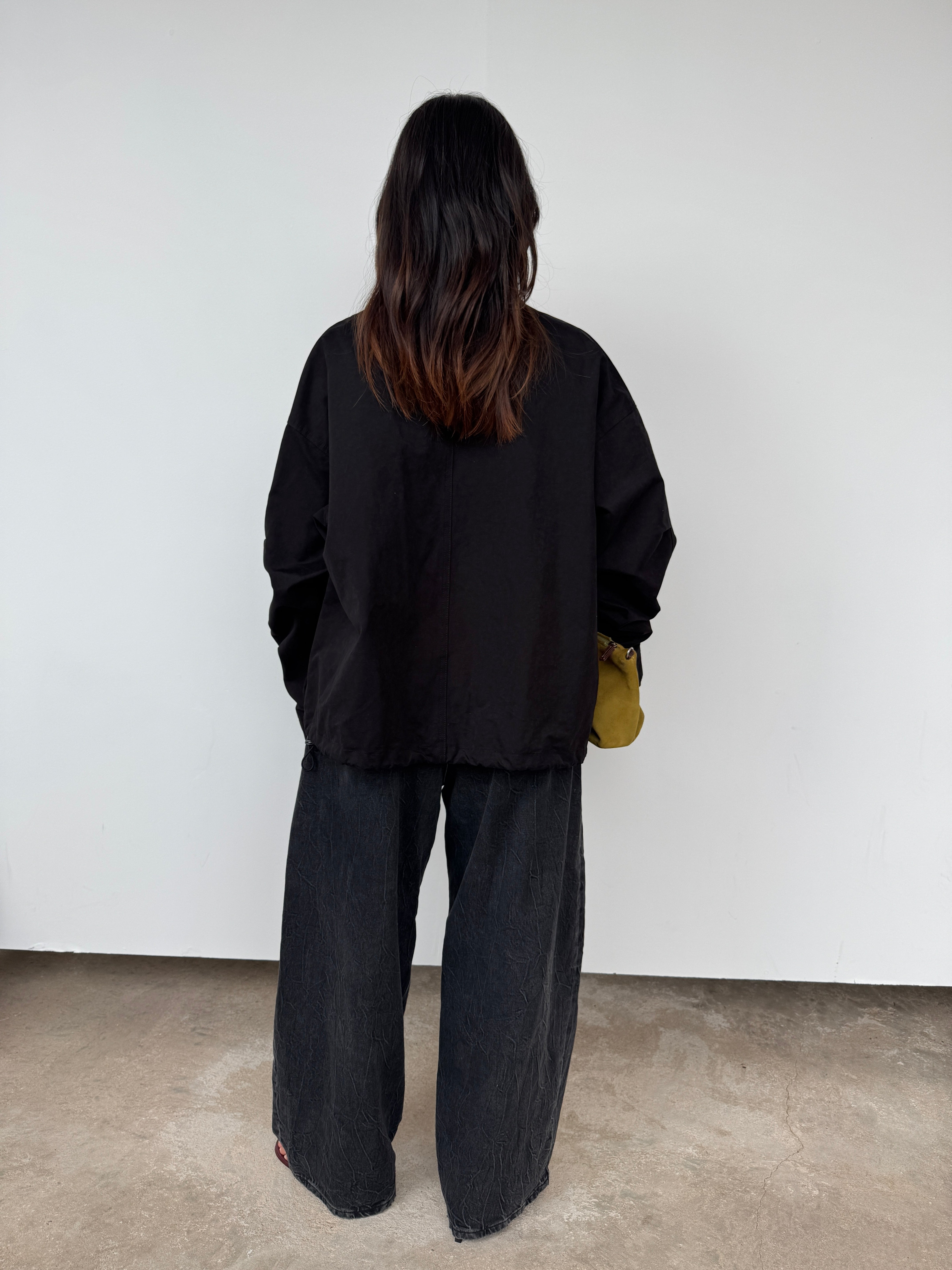 Estudio Niksen Black Big-pocket Wind Jacket | O/S – Curate & Rotate