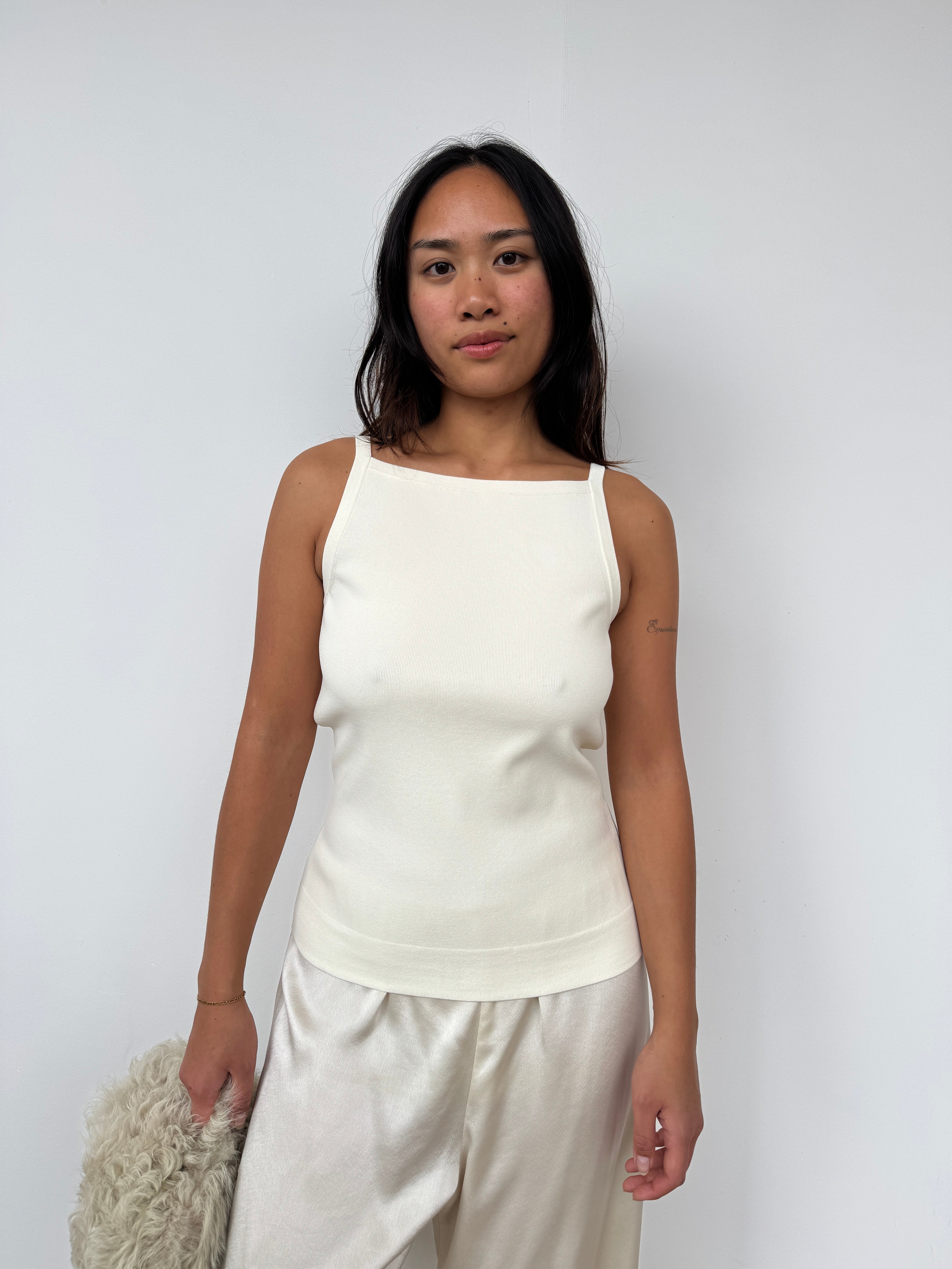 Joseph 90s Cream Square Neck Knitted Tank | Small – Curate & Rotate